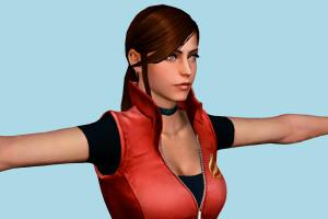 Claire Redfield Resident-Evil, girl, female, woman, people, human, character, cute